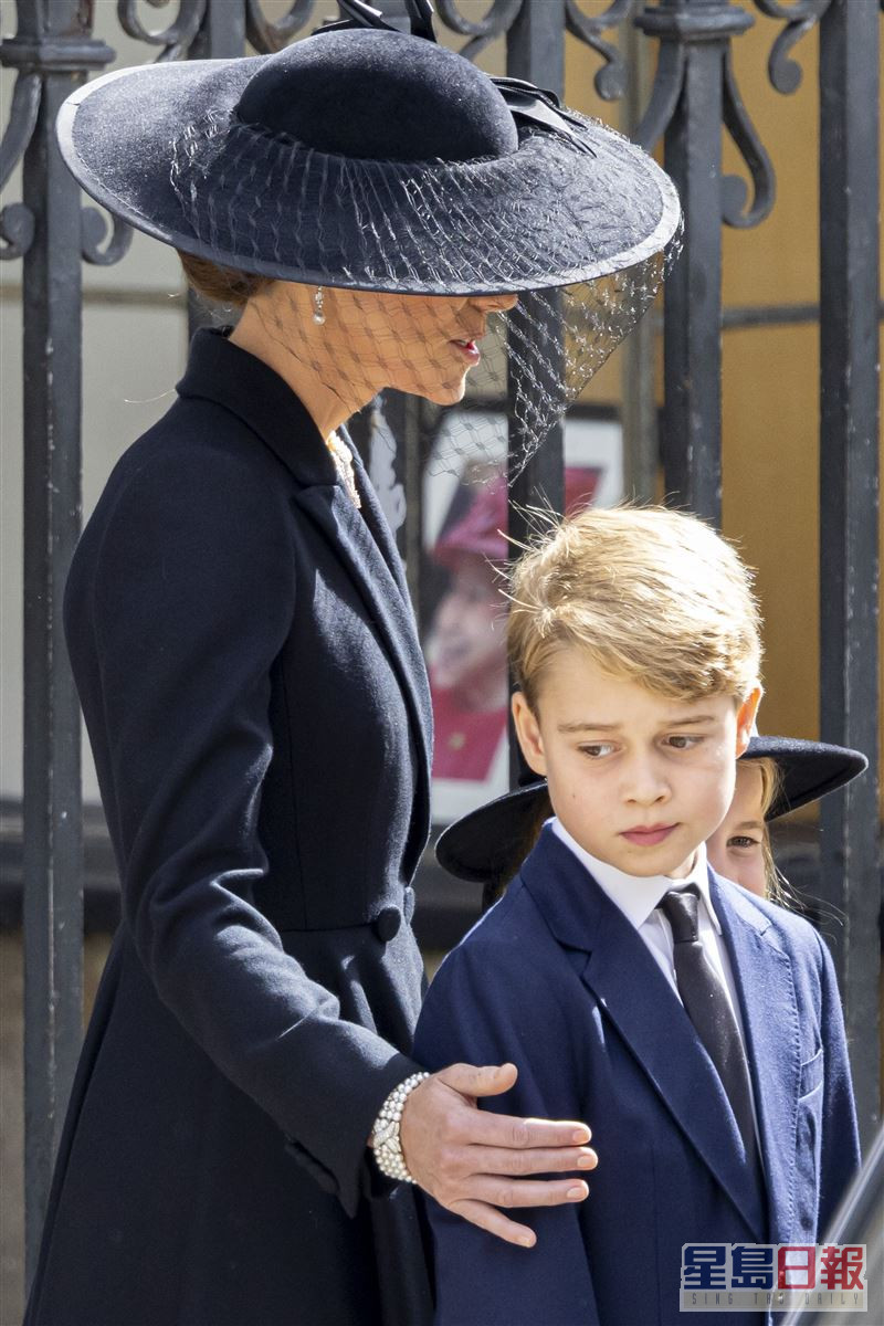 乔治王子早前出席国葬的表现备受赞赏。AP