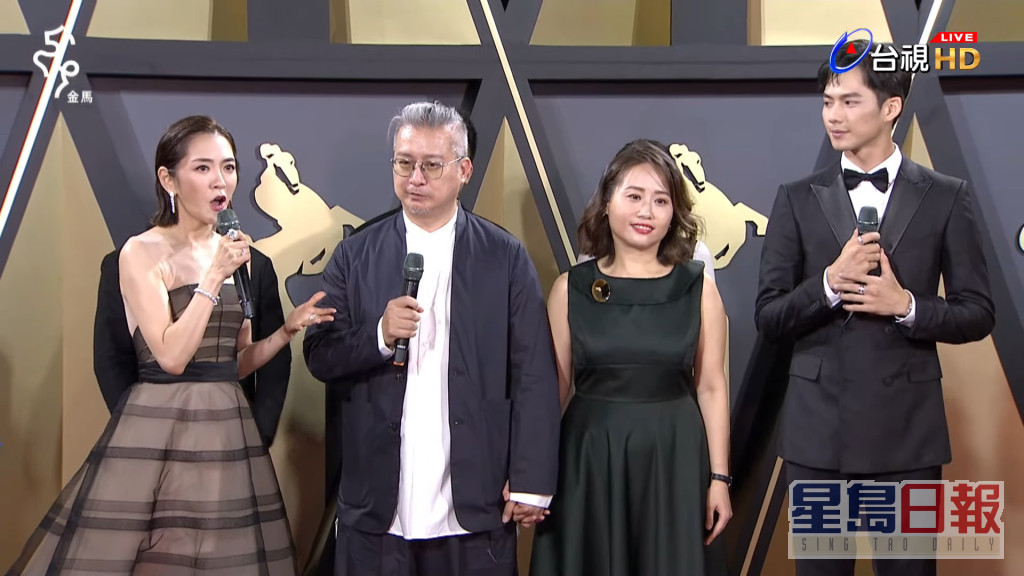 杨千霈以流利广东话向导演黄浩然发问。
