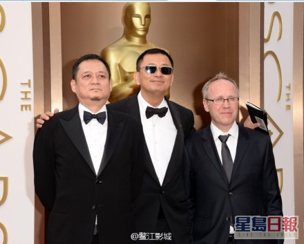 张叔平（左）寄望大家尽量拍多些电影，将香港电影带到外面，再次发光发热。
