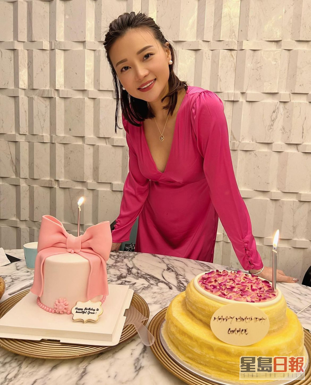 张佩汶上月庆祝39岁生日时，宣布怀第三胎。