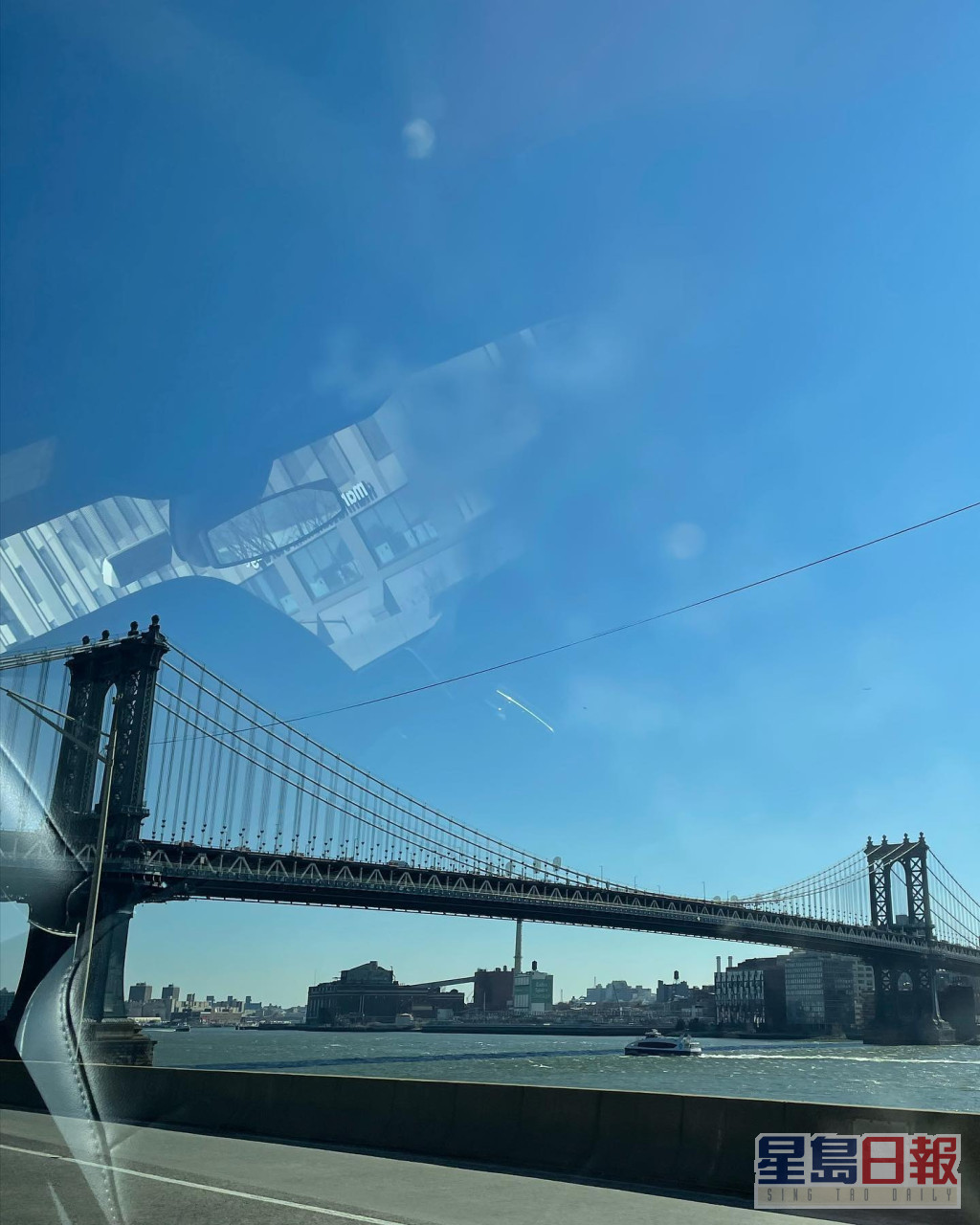 途經曼哈頓大橋。