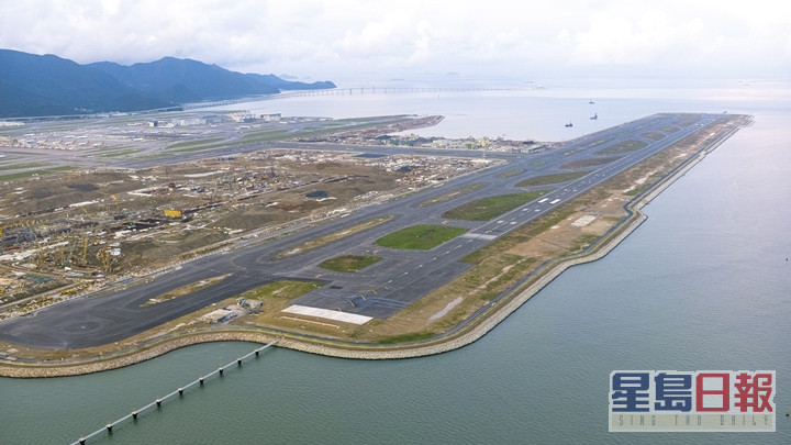 香港国际机场第三跑道项目。 资料图片