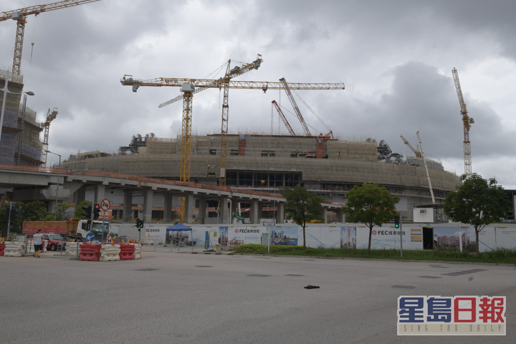 楊潤雄相信啟德體育園所有工程將會在2024年底完成。資料圖片