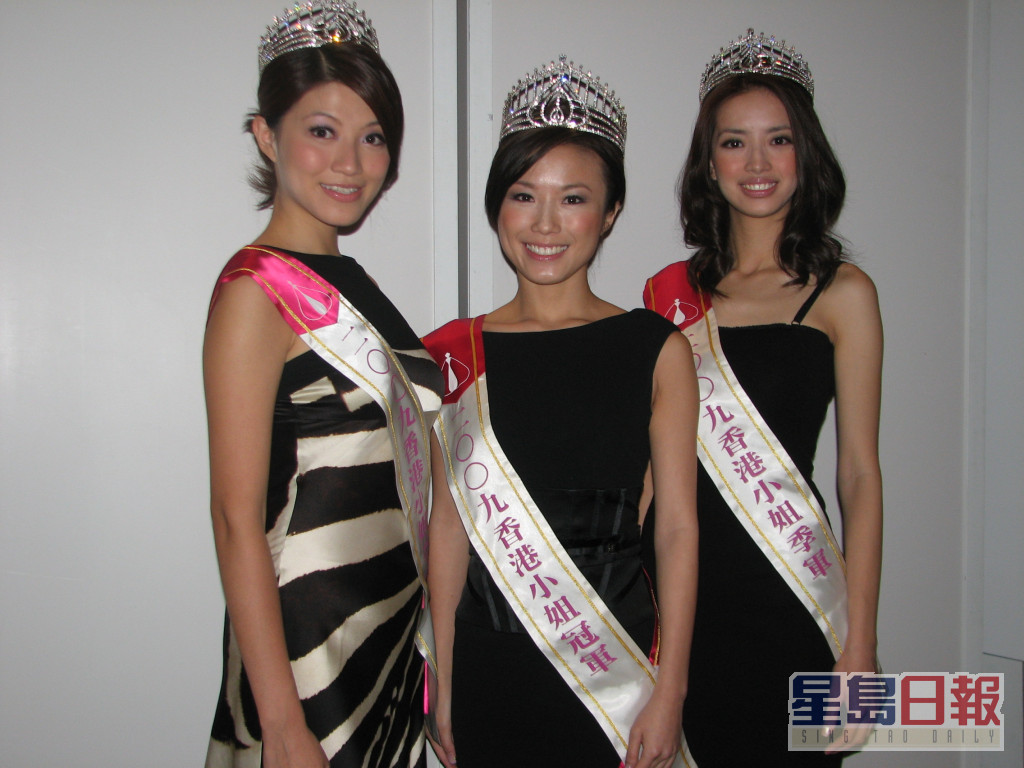 冠軍劉倩婷（中）2013年與玄學家李丞責結婚，現已為兩女之母。