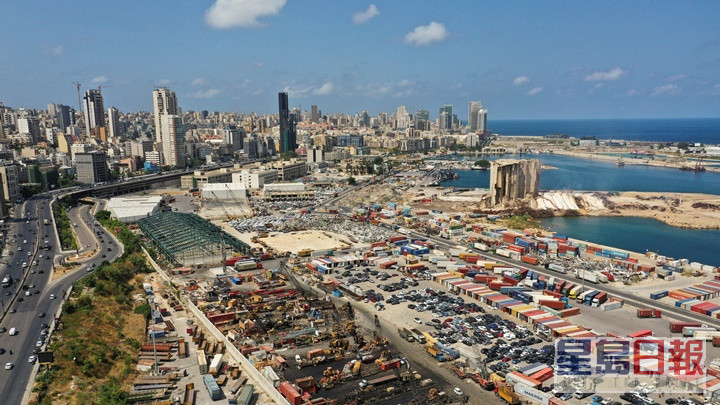 贝鲁特港口在大爆炸后严重受损。路透社图片