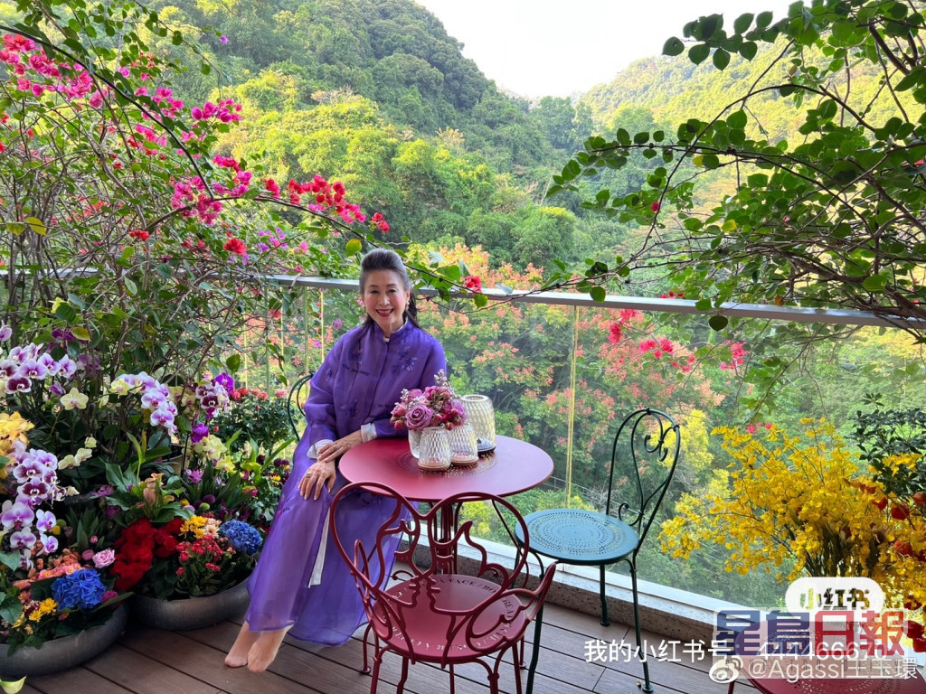 王玉環的豪宅環境清幽，又景觀開揚。