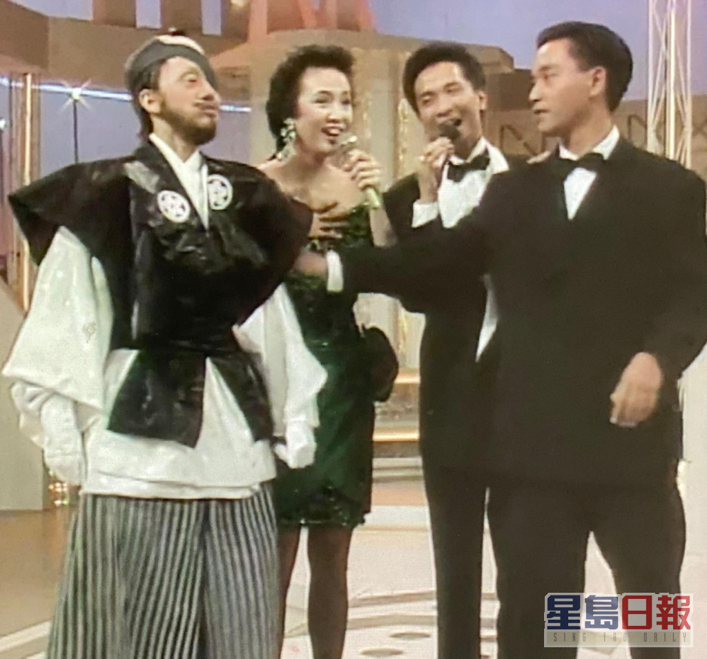 1988年《万千星辉贺台庆》，扮鬼扮马的原来是梅艳芳。