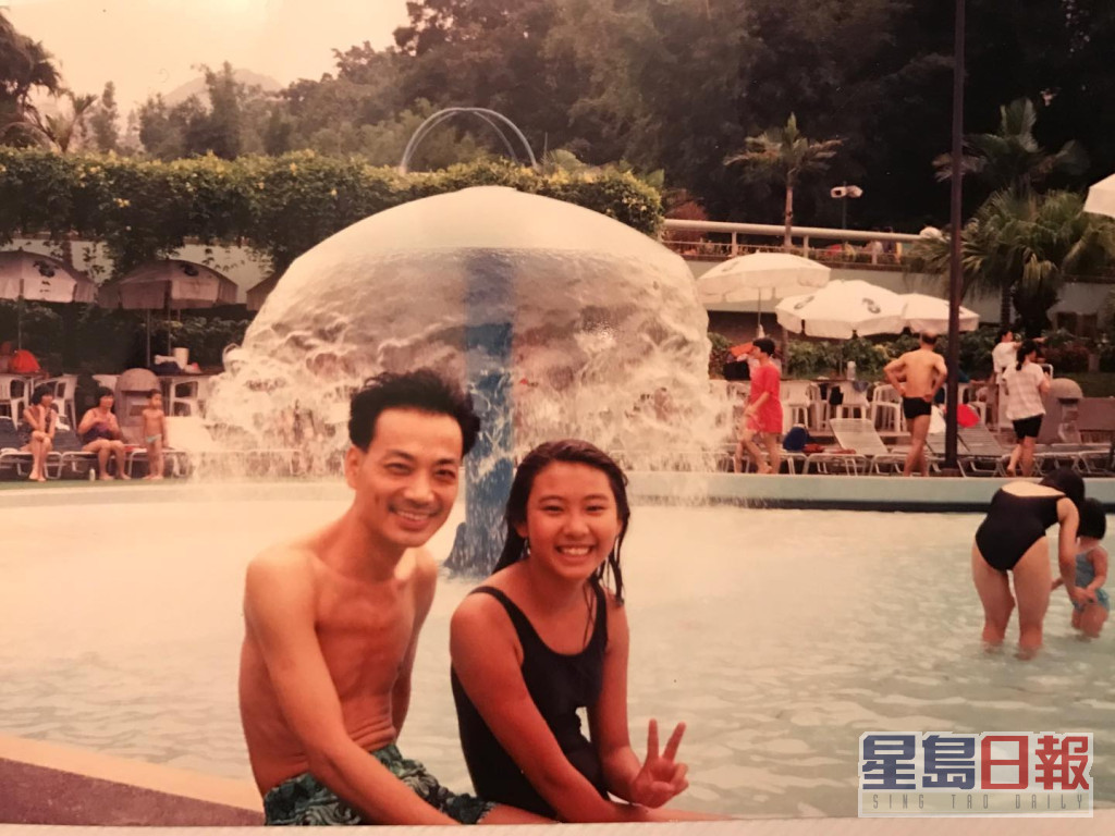 庄韵澄指自己童年好喜欢去水上乐园。