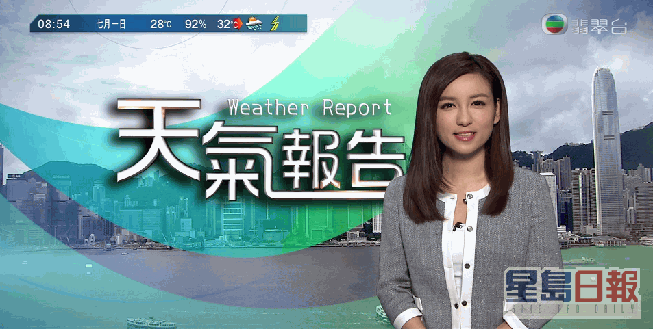 陈嘉倩主持《香港早晨》、《天气报告》。