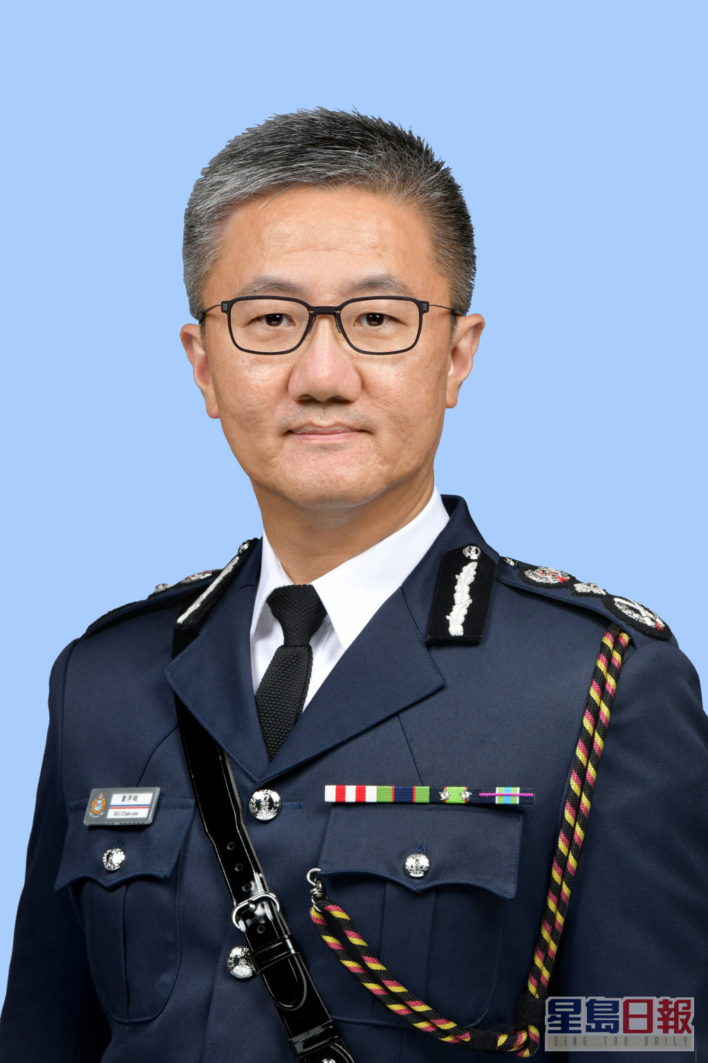 候任警务处处长萧泽颐。