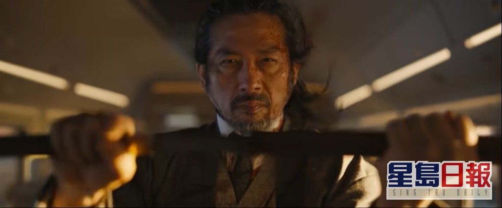 日本影星真田广之都有份演出《杀手列车》。