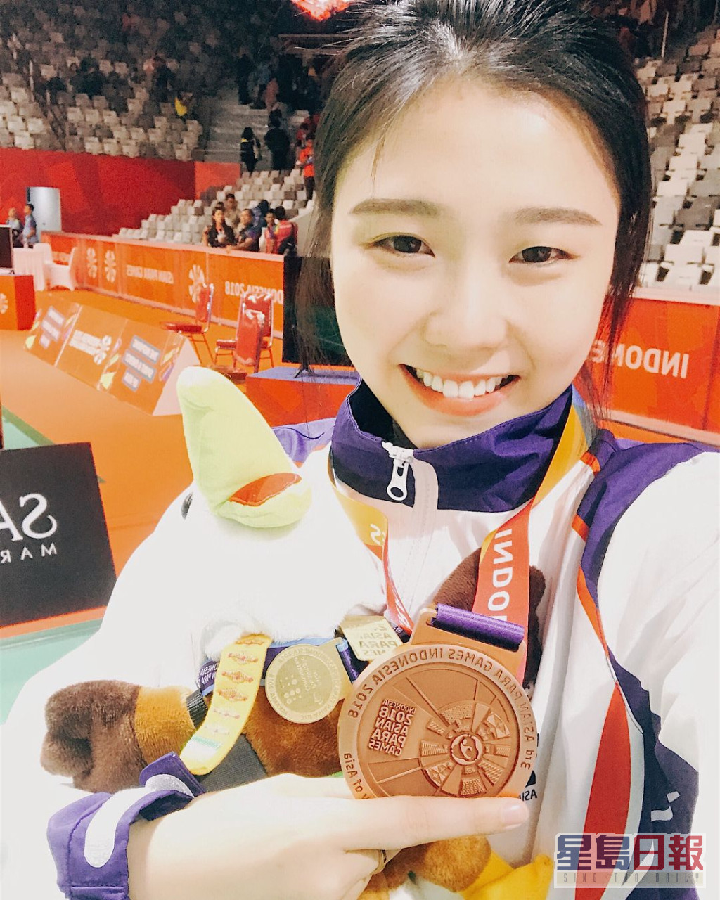 曾在2018年亚洲残疾人运动会取得SU5级女子单打铜牌。