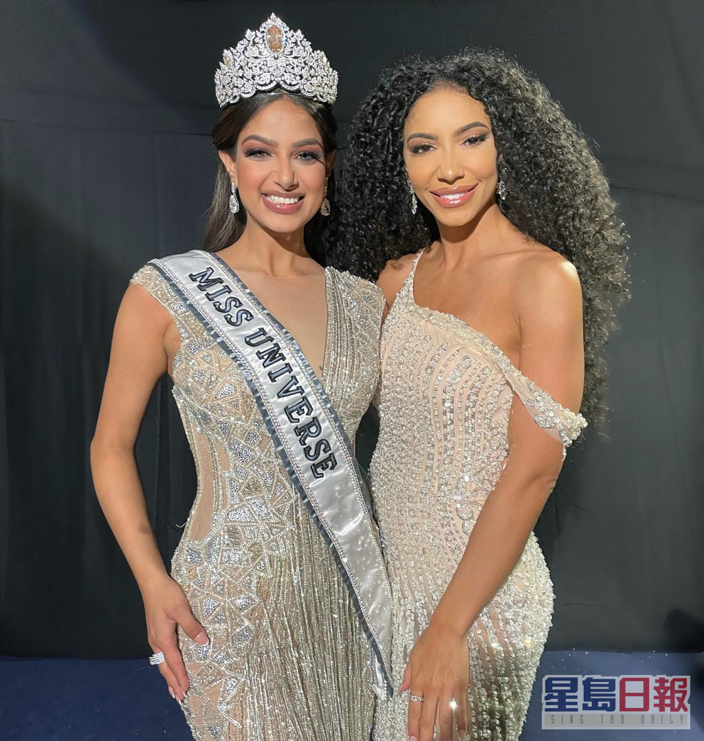 Cheslie Kryst（右）是2019年美國小姐冠軍。