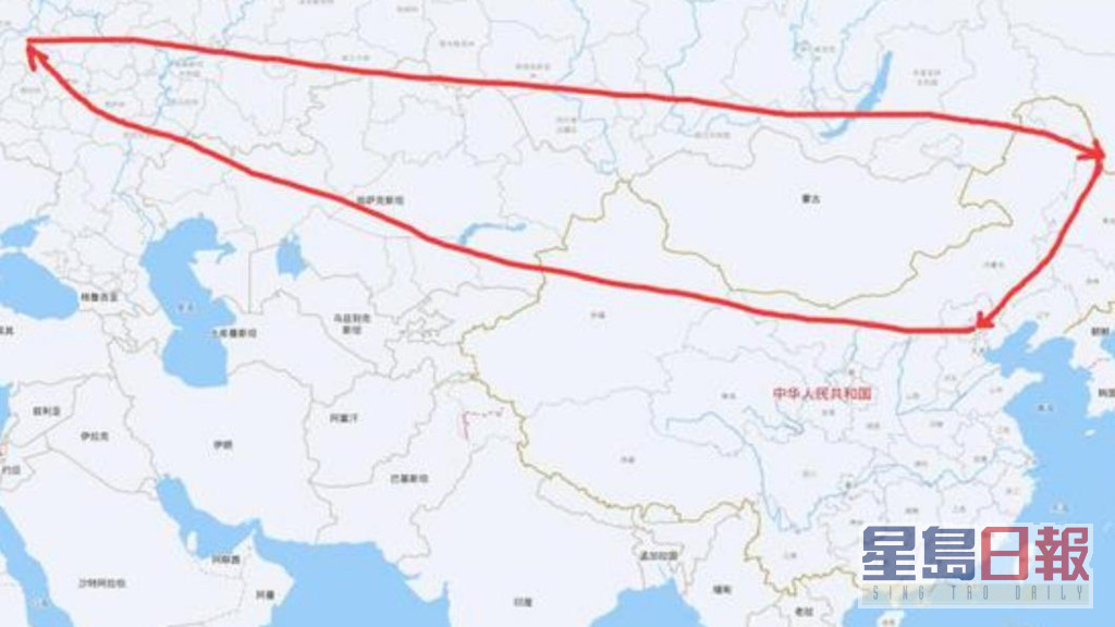 宁女士因为疫情不能直接过江出境，可能要绕道北京和莫斯科，旅程上万公里。网上图片