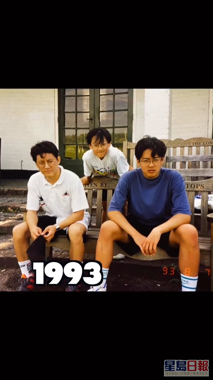 1993年变成四眼仔，但明显已变瘦。