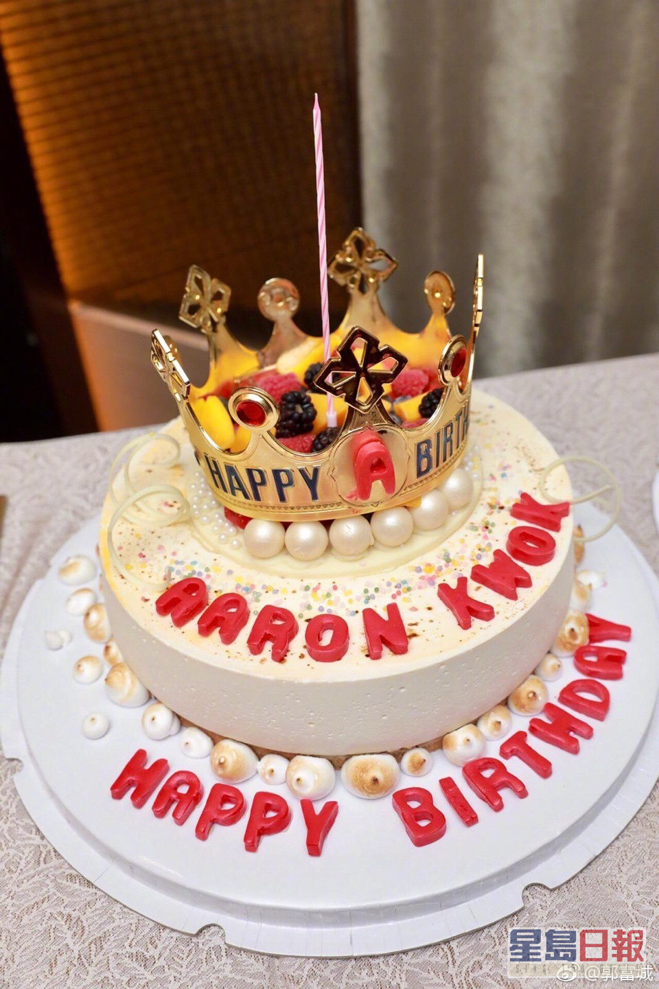 2018年生日蛋糕都有王冠！