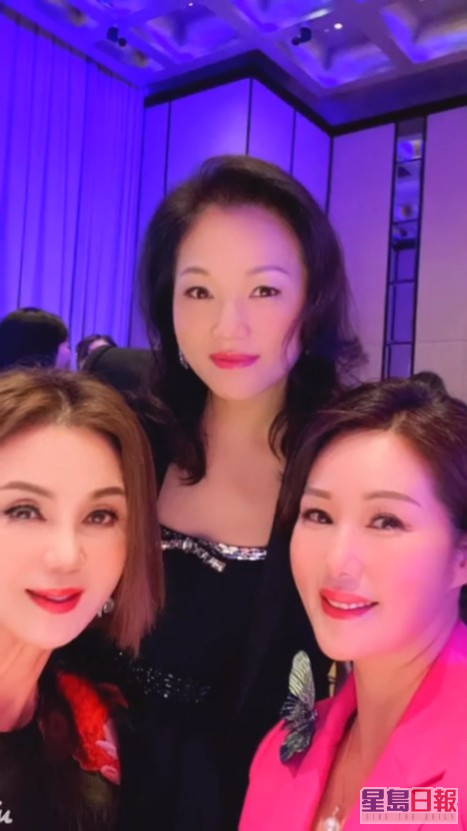 謝玲玲於IG分享日前出席高級品酒會活動的照片。