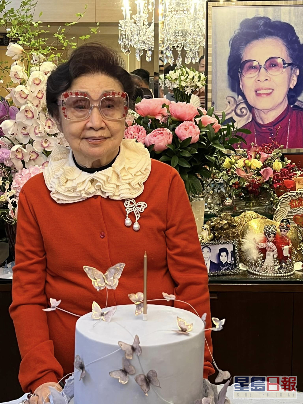 仙姐早前慶祝95歲生日。