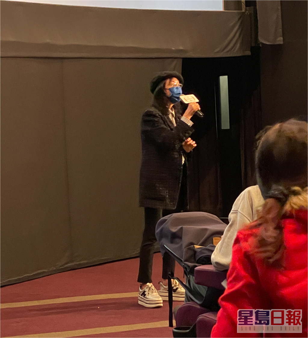 导演张婉婷昨晚在记者会后仍有现身暂停公映前最后一场分享会。