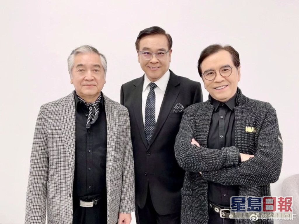 秦沛（左）、姜大衞（右）與導演爾冬陞是圈中有名的三兄弟，姜家更是圈中有名的演藝世家。