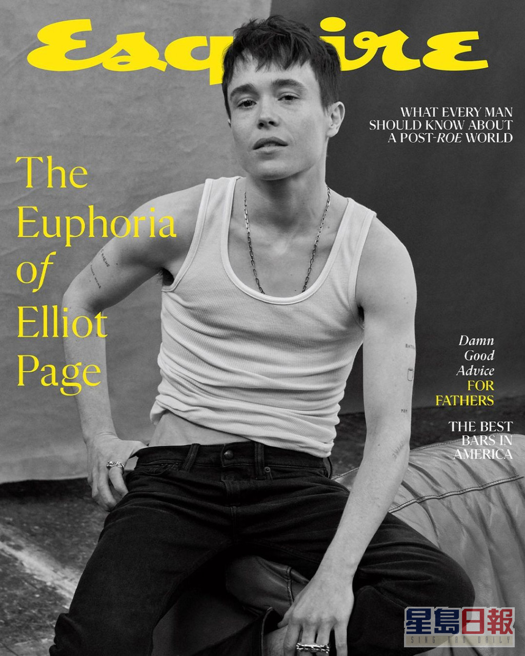 Elliot Page登上新一期《Esquire》封面。（esquire IG）