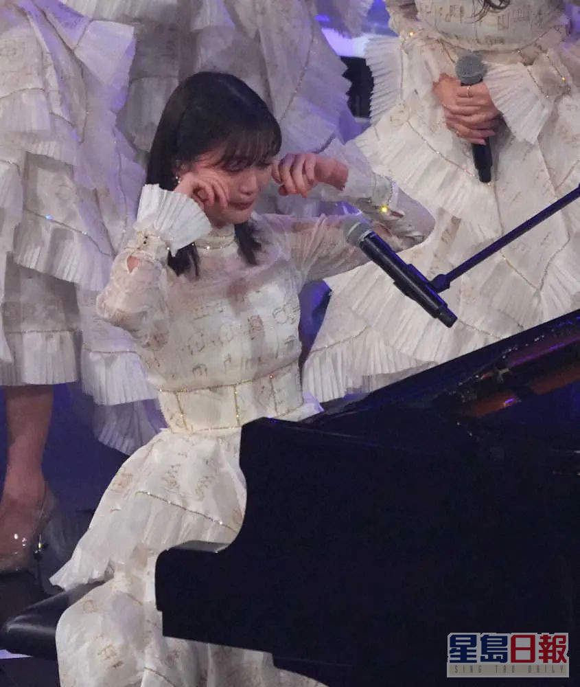 乃木坂46人氣成員生田繪梨花哭成淚人。