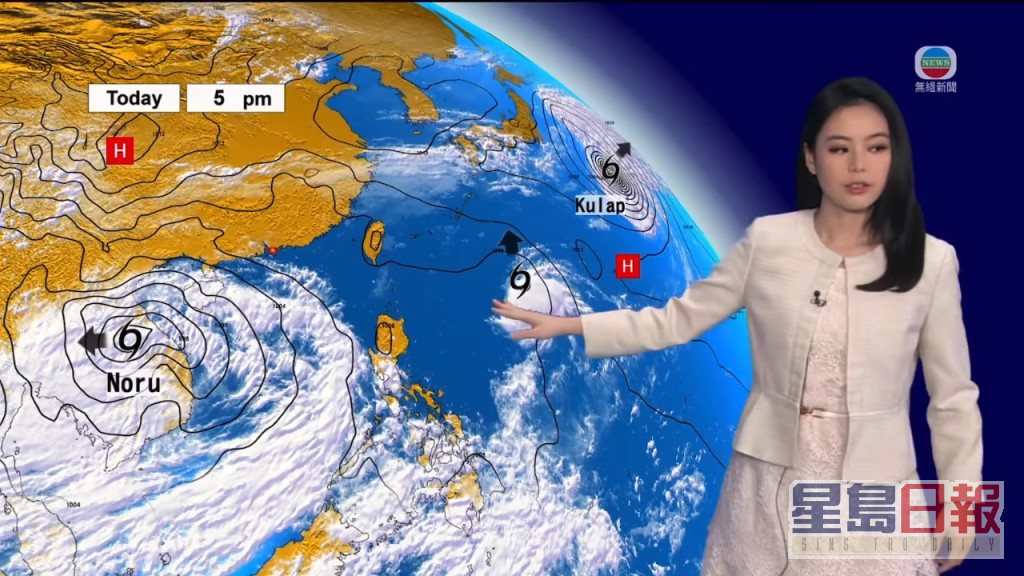 近日網上流傳一條林婷婷為明珠台天氣報告綵排的影片。