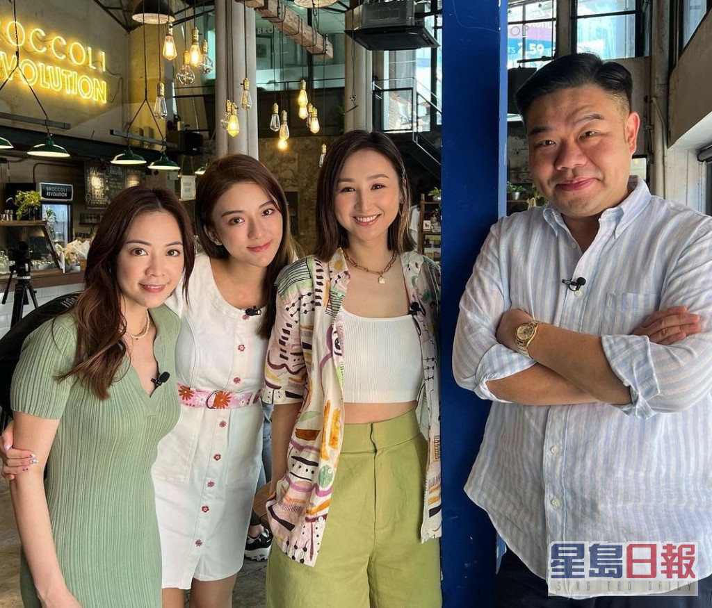 Michael强调TVB醒佢3位女神高Ling、Yvette及Phoebe做主持。