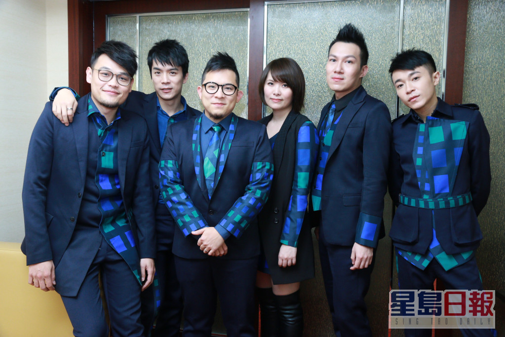 (左起)阿福、家凯、小威、馨仪、阿龚、吴青峰