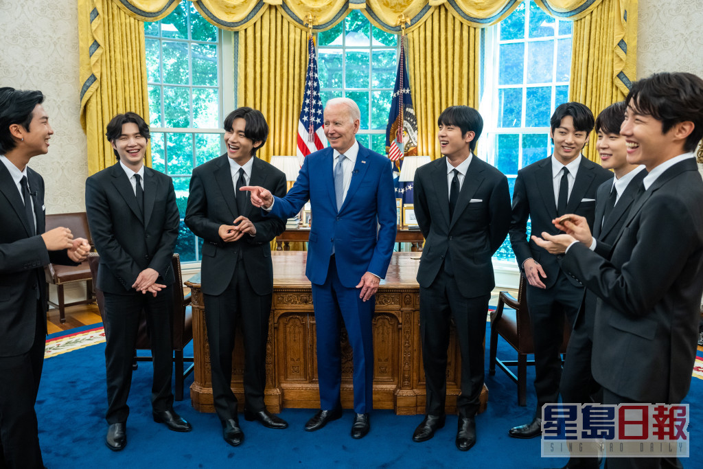 BTS日前到訪白宮，並與美國總統拜登會面。