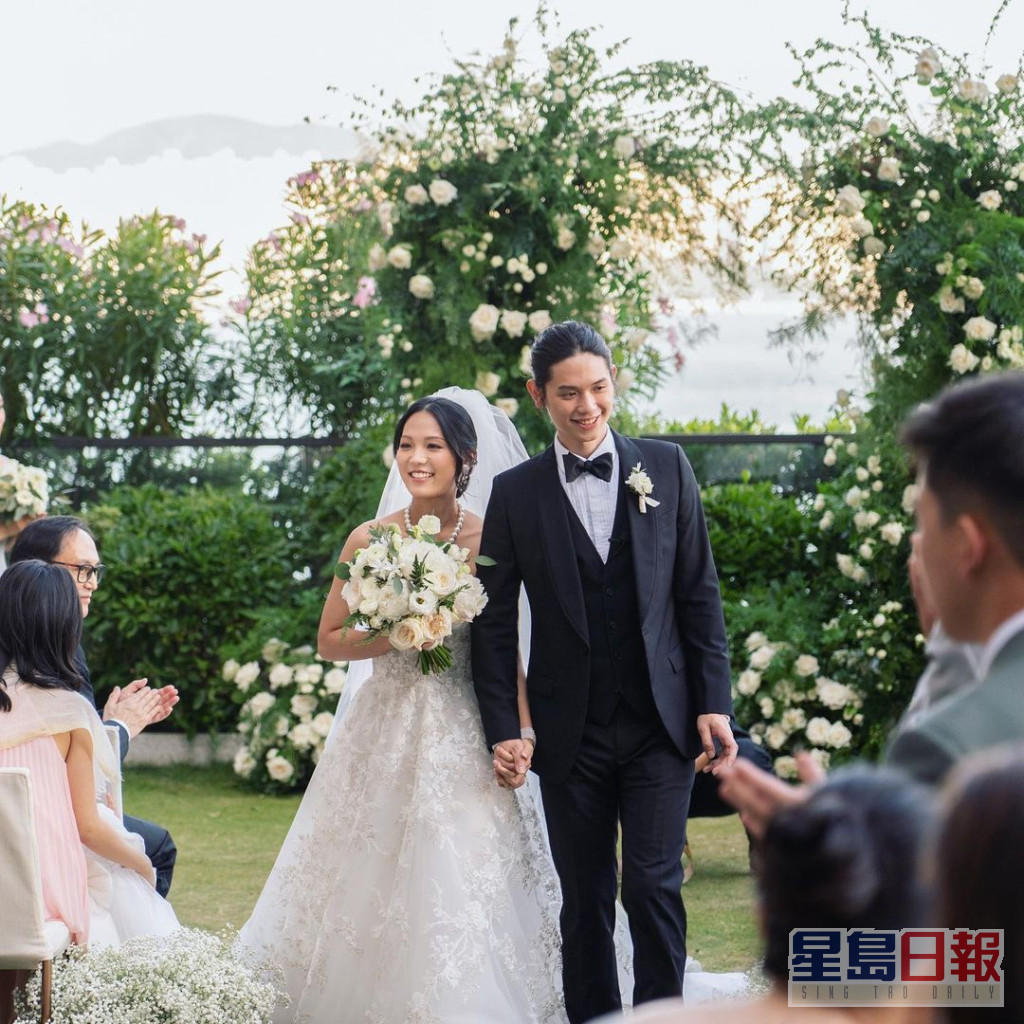 胡智略与霍咏盈去年举行婚礼。