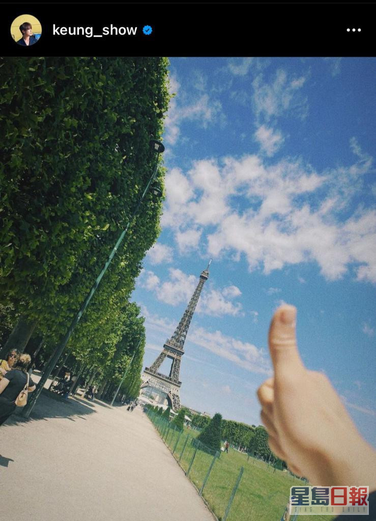 今年6月，姜涛去完美国再去巴黎。