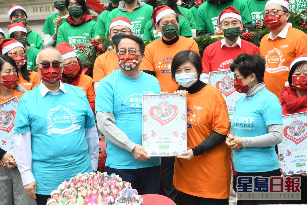 陳國基指基金過去幾年無懼疫情的挑戰，繼續舉辦聖誕頌歌節籌款。何健勇攝