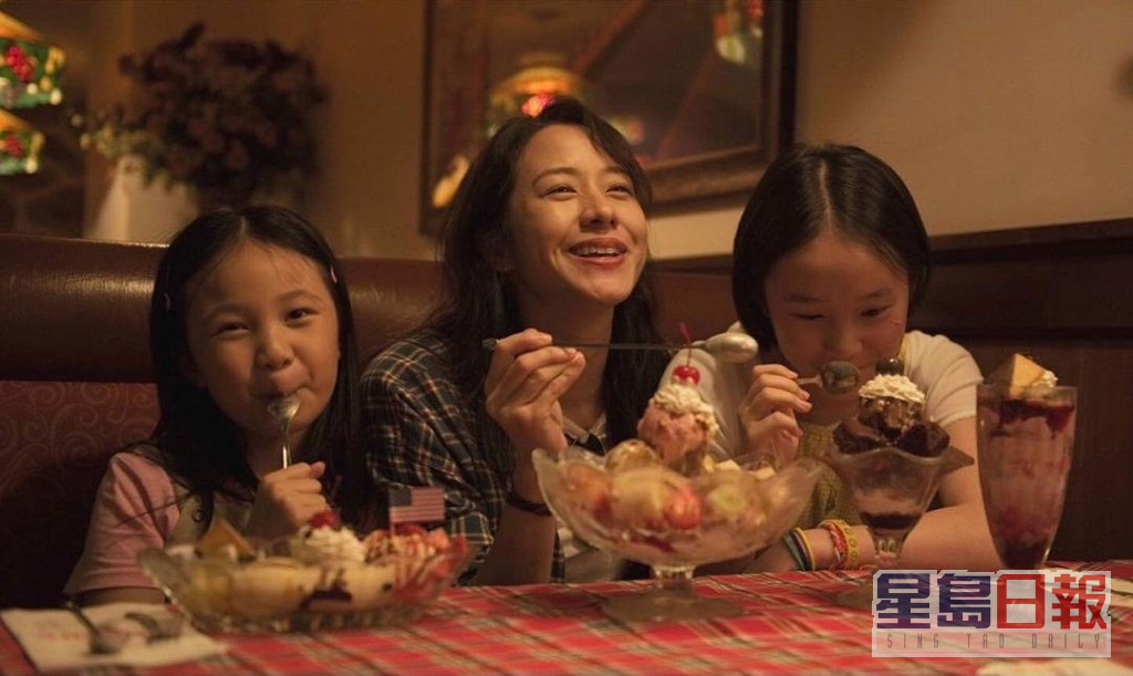 林嘉欣在《美国女孩》中的两个女儿，一同入围台北电影奖争奖。