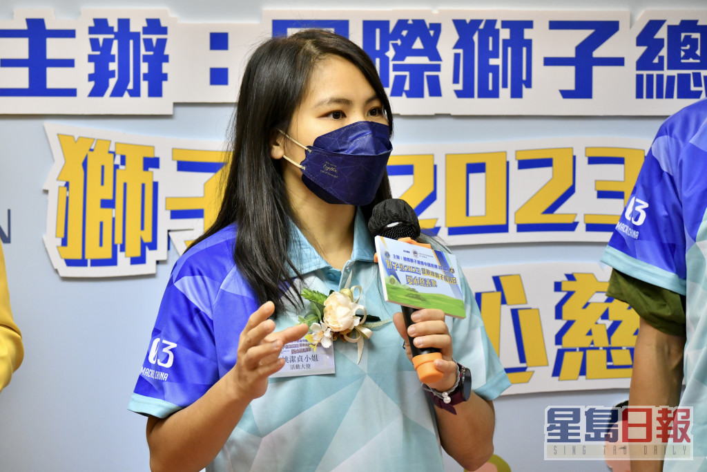 活動大使兼香港女子馬拉松紀錄保持者姚潔貞。盧江球攝