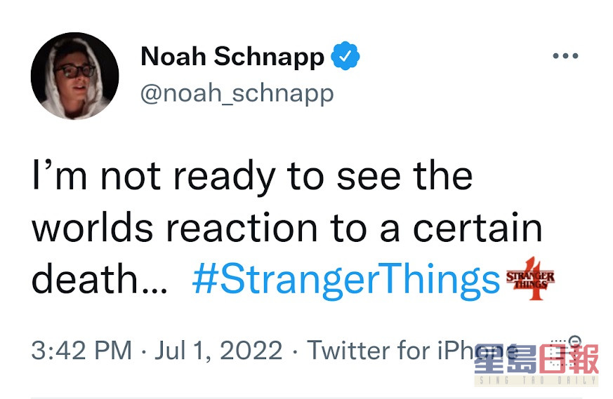 Noah又發文指劇中有主要角色死亡，被劇迷群起斥責他劇透。
