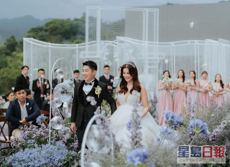 林宣妤的家姐林保妤近日结婚成为人妻。