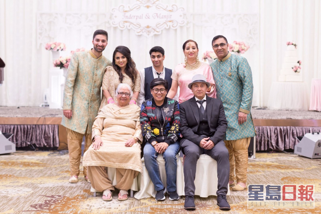 4年前大仔「印度豹」与印度籍医师太太Manjit结婚。
