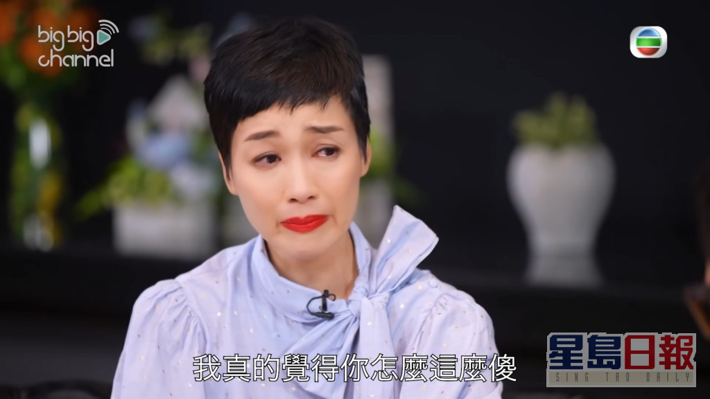 江美仪在节目中提重提已离婚，讲到想喊。