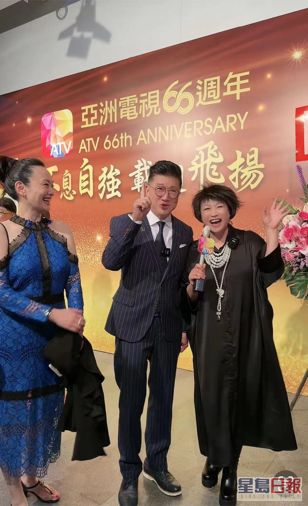李道洪日前回港出席《亚洲电视66周年台庆》。