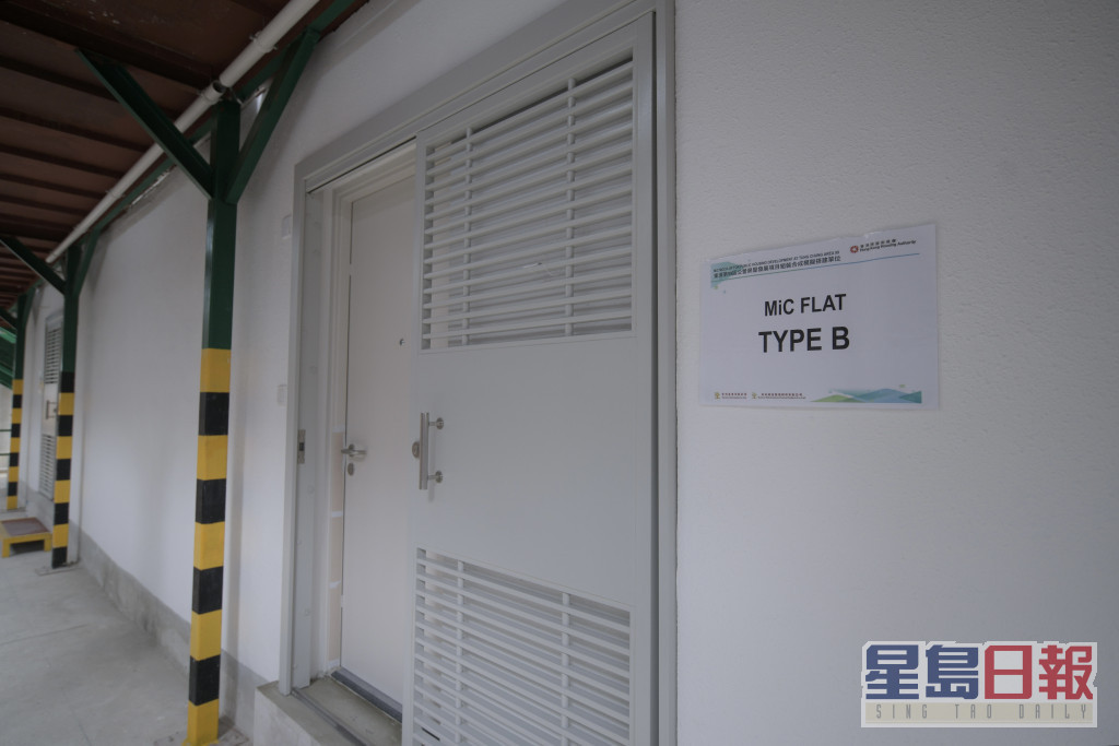 東涌「組裝合成」建築法模擬搭建TYPE B單位。陳浩元攝