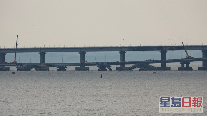 刻赤大橋損毀阻礙克里米亞與俄羅斯本土運輸。路透社資料圖片