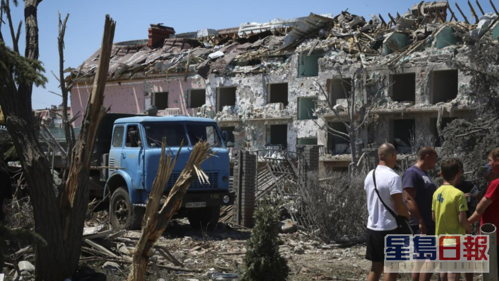 烏克蘭指俄軍對敖德薩的住宅樓發動導彈襲擊。AP