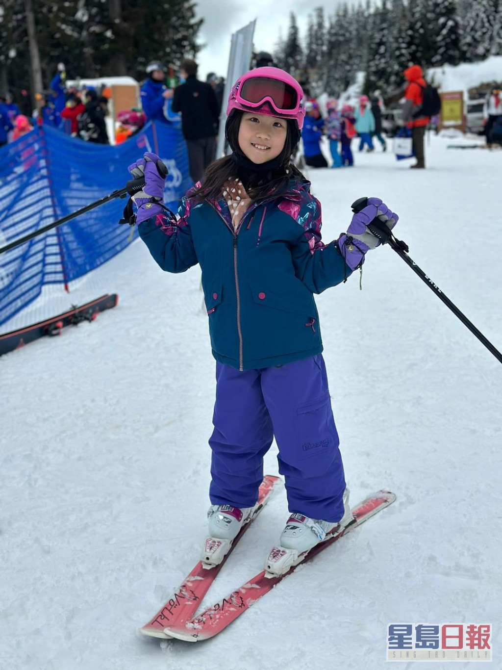 Alycia相隔兩年再去滑雪，好開心。
