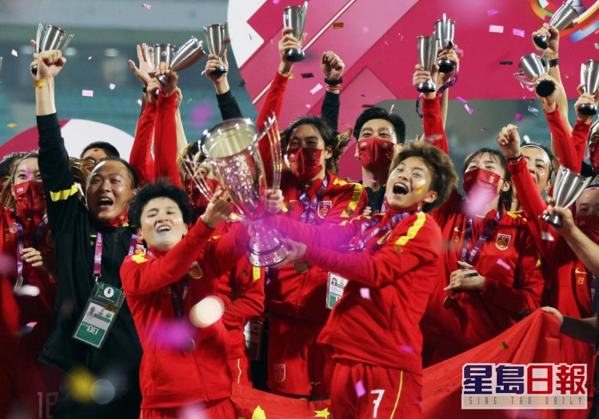 女足亚洲杯决赛国家队夺冠。路透社图片