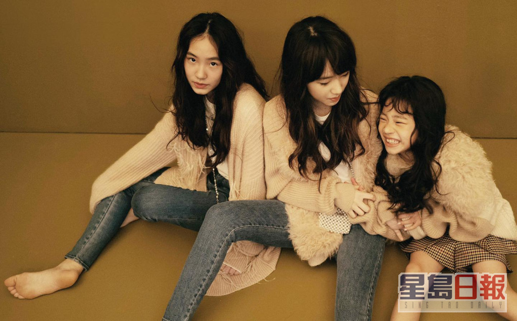 三姊妹曾一同為時裝品牌拍攝硬照。
