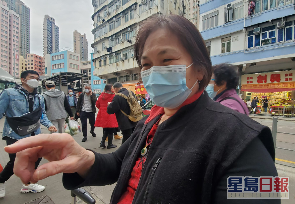 還未接種疫苗的市民陳太。
