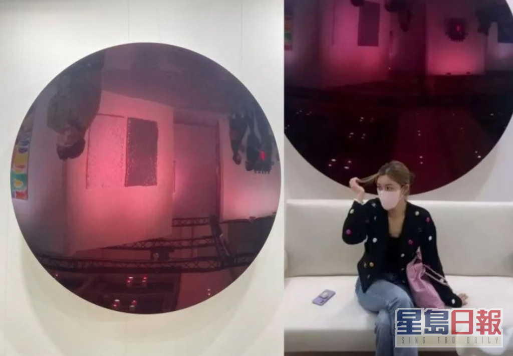 有網民發現李多寅在同一展場內拍照，明顯是拍拖睇展覽。