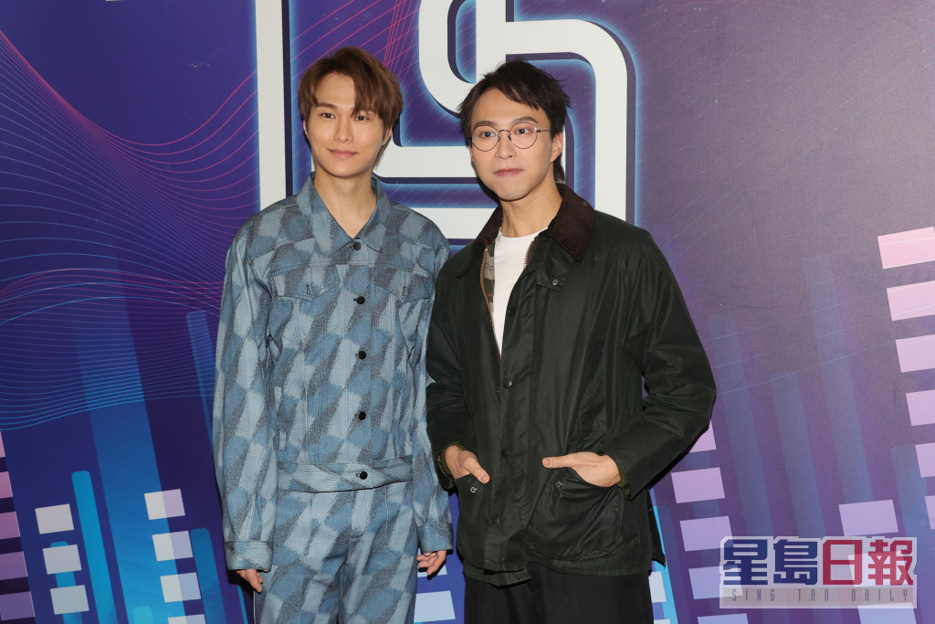 胡鴻鈞與吳業坤（右）表示是首次一同上節目宣傳。