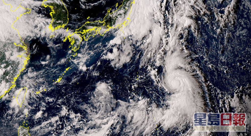据日本气象厅预测，「轩岚诺」会靠近九州一带。日本气象厅图片